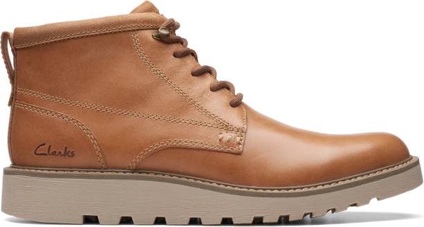 Clarks Barnes Lace Tan Leather For Men
