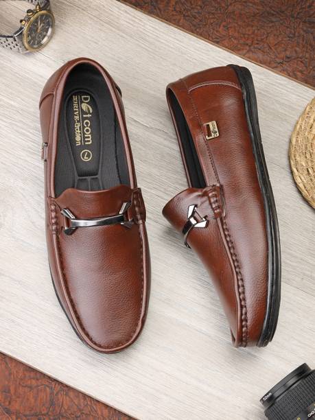 Dotcm DRVE-77 Microfiber Classy Trendy Comfortable lightweight Formal Slip-On Loafers For Men