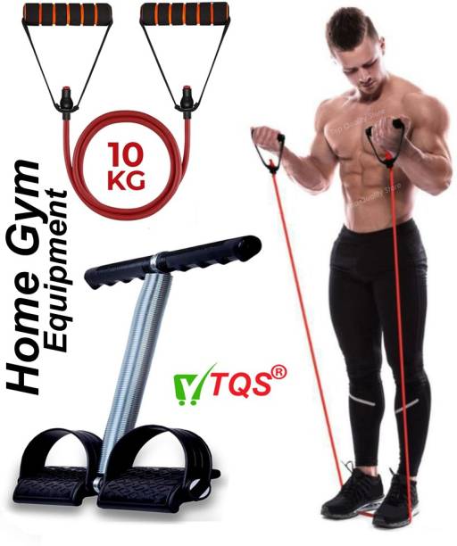 Top Quality Store Tummy Trimmer + Exercise Resistance Toning Stretchable Tube Full Body Workout Gym & Fitness Kit
