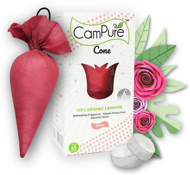 CamPure Cone Air Freshener - Rose - Pack of 1 Potpourri Cone Air Freshener - Rose - Pack of 1