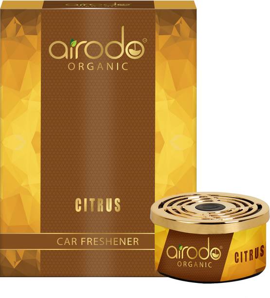 AIRODO Citrus Car Freshener Blocks Citrus Organic Car Freshner Air Perfume, Stress Relieving & Pest Repellent-40gm