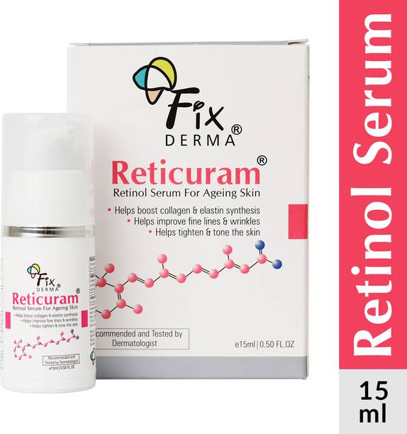 Fixderma Reticuram Face Serum for Fine Lines & Wrinkles, Anti Aging Serum, Boost Collagen