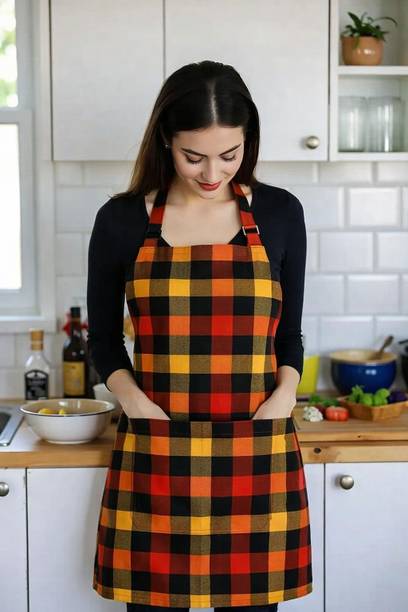 ProtClothing Cotton Home Use Apron - Free Size