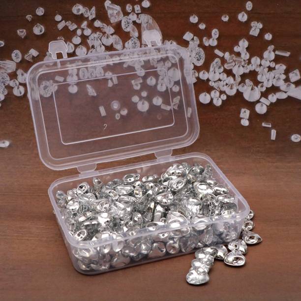 नवजय 10MM 40Pcs HeartShape Beads Buttons for Jewelry Dress Craft and EmbroideryMaking