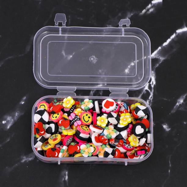 नवजही Mixed Polymer Clay Beads,50Pcs Pastable Crystal Phone Charm Jewelry Making 10mm