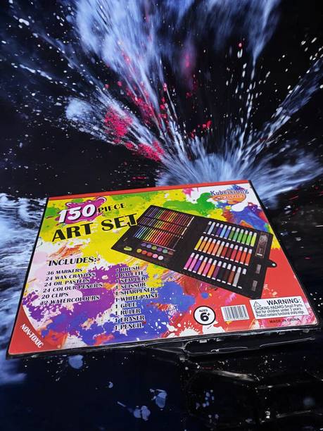 Ruffo 150 Pieces Complete Art Box for Kids Drawing Painting