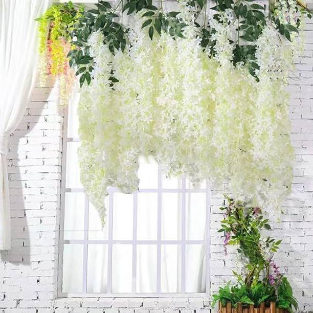 R.M. INDUSTRIES Premium Artificial Wisteria Hanging Flower Multicolor Westeria Artificial Flower