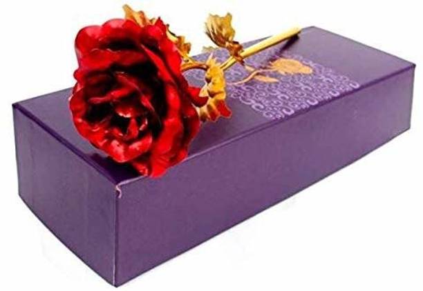 Corvell Boyfriend , wife , husband or someone. special by giving golden red rose as Gift Gold, Red Rose Artificial Flower