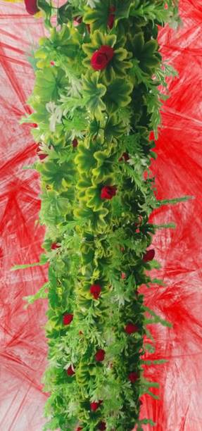 Dynamic Retail Global Artificial Hanging Flowers Plant Wall Hanging Garland Chain Home Decor OR993 Multicolor Rose Artificial Flower