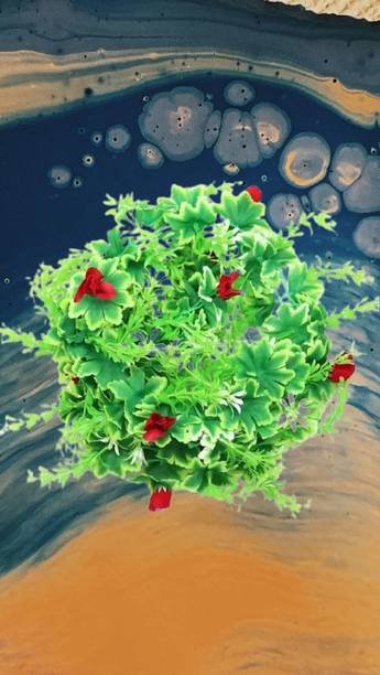 Dynamic Retail Global Artificial Hanging Flowers Plant Wall Hanging Garland Chain Home Decor OR227 Multicolor Rose Artificial Flower