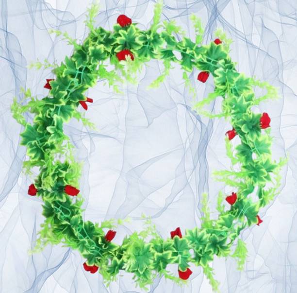 Dynamic Retail Global Artificial Hanging Flowers Plant Wall Hanging Garland Chain Home Decor OR688 Multicolor Rose Artificial Flower