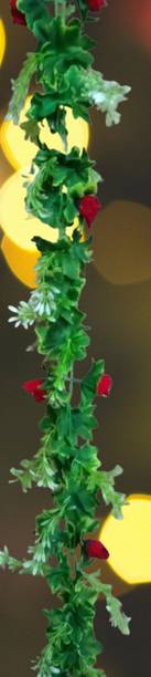Dynamic Retail Global Artificial Hanging Flowers Plant Wall Hanging Garland Chain Home Decor OR1872 Multicolor Rose Artificial Flower