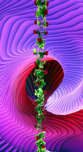 Dynamic Retail Global Artificial Hanging Flowers Plant Wall Hanging Garland Chain Home Decor OR810 Multicolor Rose Artificial Flower