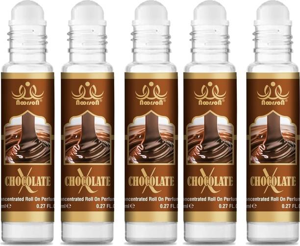 Noorson X Chocolate Perfume Natural Long Lasting Attar 8 ML Each PACK OF 5 Floral Attar