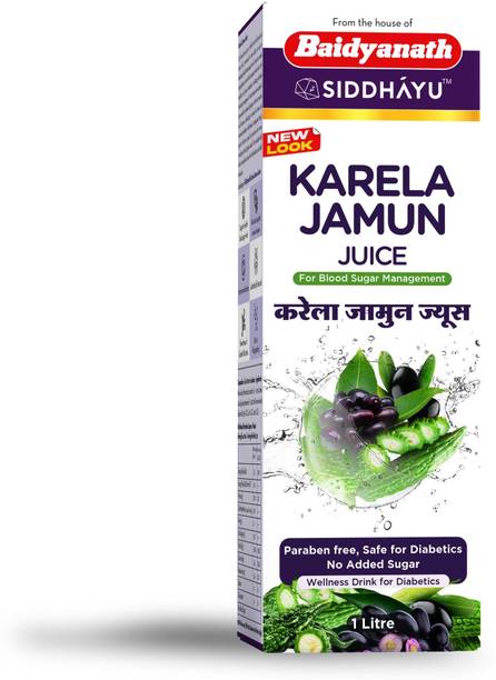 Baidyanath Karela Jamun Juice | Diabetic Care | Controls Blood Sugar Levels - 1L