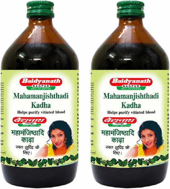 Baidyanath Mahamanjisthadi Kadha, Ayurvedic Blood Purifier Syrup, 450 ml
