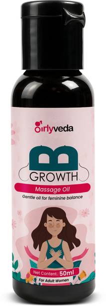 Girlyveda B Growth Ayurvedic Massage Oil for Women, Supports Upper Body Firmness