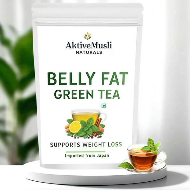 Aktivemusli Green Tea for Clean Digestion & Fat Loss for Men & Women Lemon Green Tea Pouch