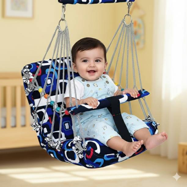 Jantrex Cotton Swing for Kids Baby 1-3 Years (multi colour} Bouncer