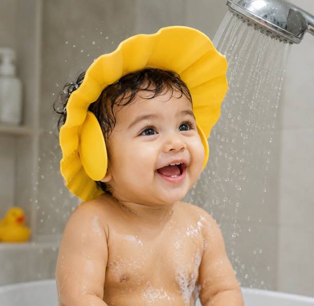 Vritti Baby Shampoo Shower Cap for Kids | Adjustable Waterproof Bath Hat Cap