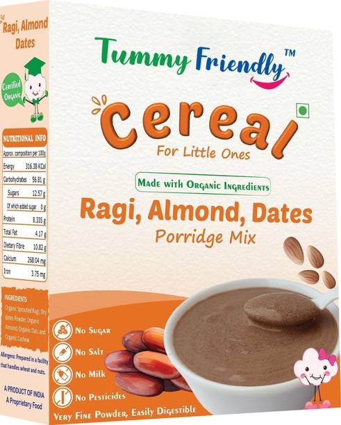 TummyFriendly Foods Sprouted Ragi, Almond, Dates Porridge Mix Cereal