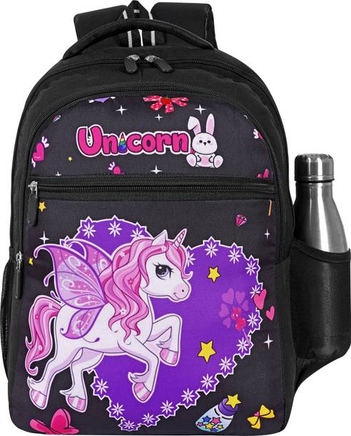 sumtra Kids Unicorn Printed School Backpack | Stylish & Lightweight Bag for Girls 20 L Backpack