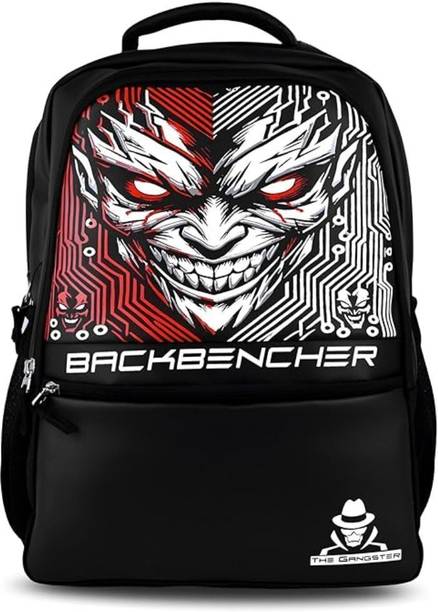 THE GANGSTER Devil Edition Backbencher Bag (faux Leather) With 2 Hidden Pockets 28 L Laptop Backpack