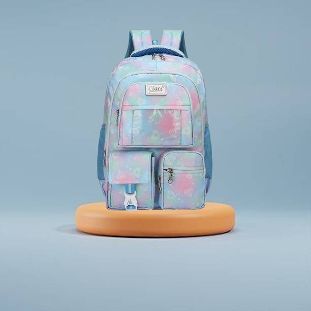 Tx Tronx School Bag for Girls & Women, Multiple Pocket, Water Resistant 35 L Backpack