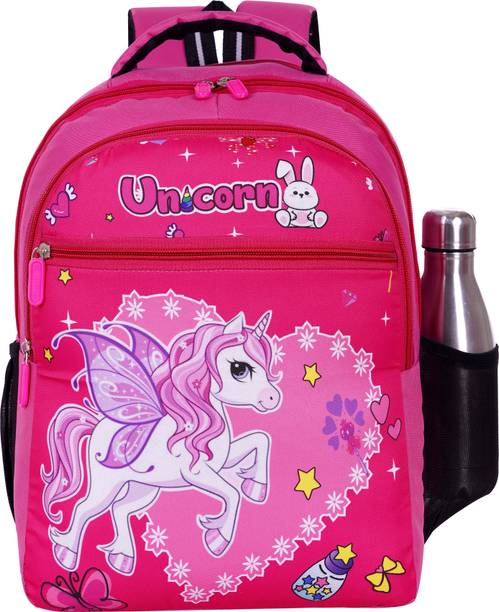 sumtra Kids Unicorn Printed School Backpack | Stylish & Lightweight Bag for Girls 20 L Backpack