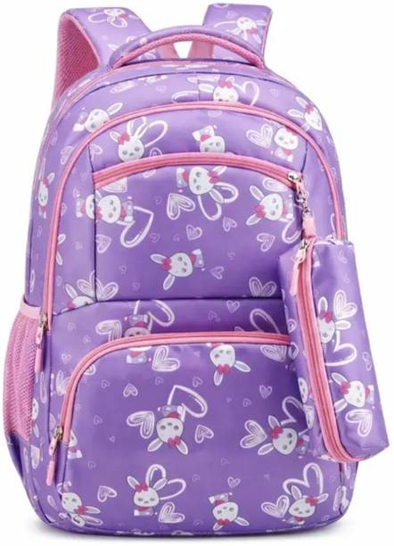 ZaynHush Girls Printed Backpack Bag Perfect for College & Schools Waterproof Backpack