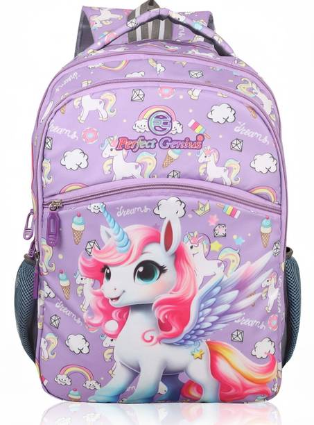 PERFECT GENIUS FunBuddy School Bag � Lightweight, Durable & Stylish for Kids (3-9 Yrs) 24 L Backpack