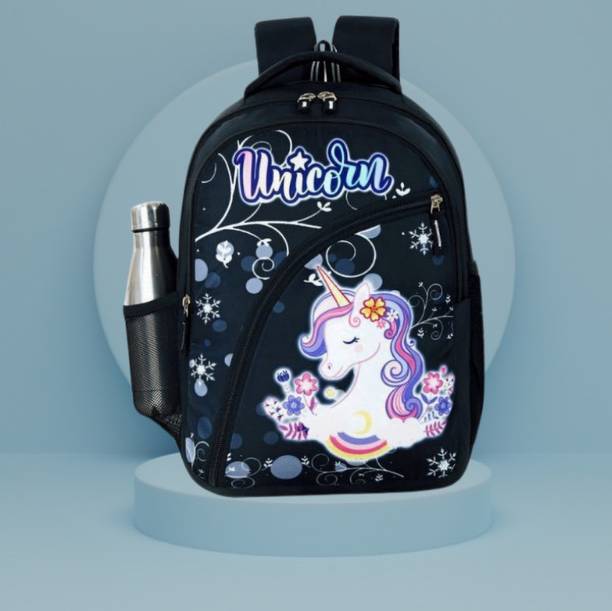 Akram garments Kids Unicorn cartoon School Backpack Bag for Baby Girls/Boys 22 L Backpack