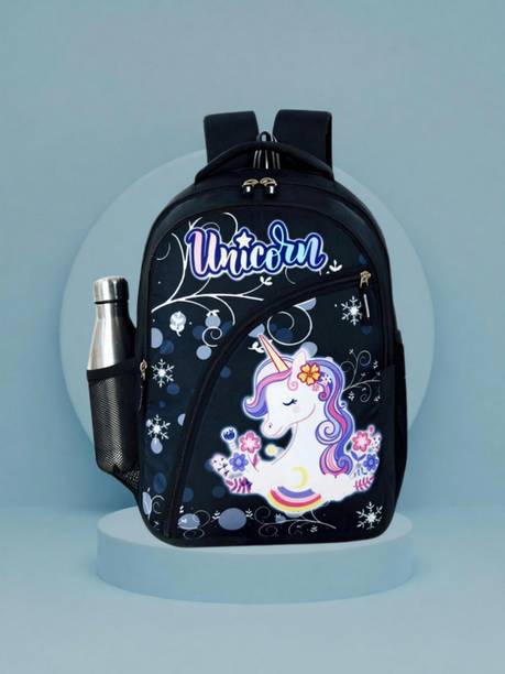 AFS Kids Unicorn cartoon School Backpack Bag for Baby Girls/Boys 22 L Backpack