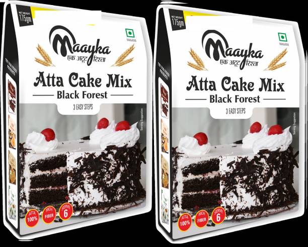 Maayka - Ek Atoot Rishta Atta Black Forest Cake Mix | Pack Of 2 Icing