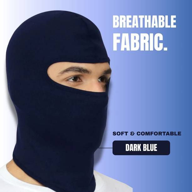 JUST JUNKIES Blue Bike Face Mask for Men