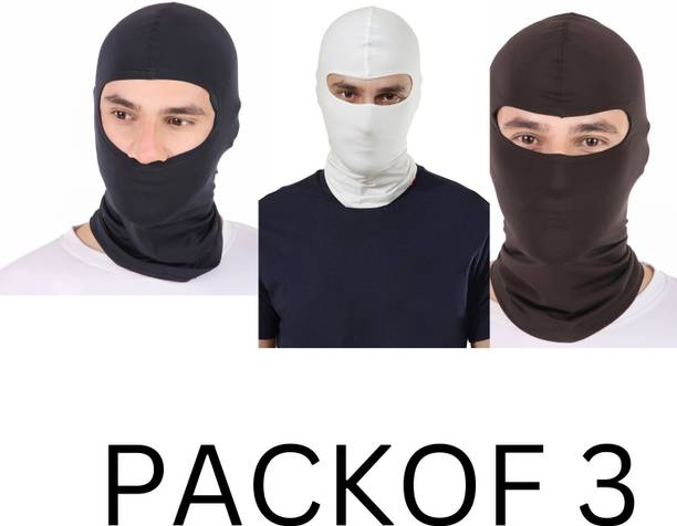 PEENAKIN Black, White, Brown Bike Face Mask for Men
