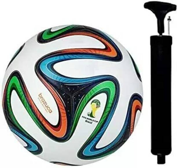 Owlix Brazuca PU Football With Air Pump Football - Size: 4