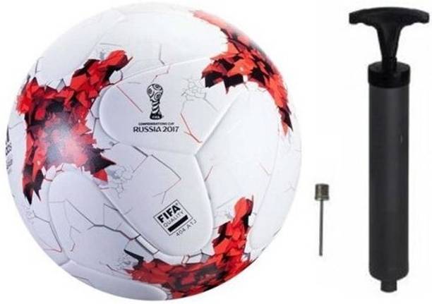 Owlix Russia Red Football+ Air Pump, Football - Size: 5