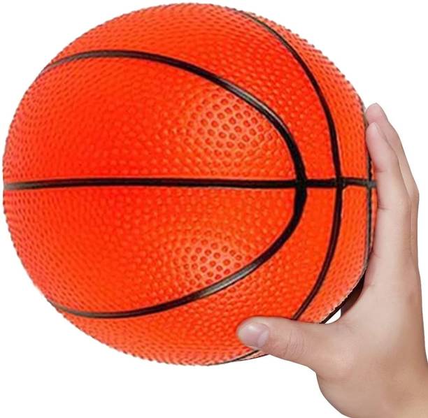 KANISH Basket Ball for Kids Playing Indoor Outdoor Basket Rubber Ball Sports Football - Size: 3