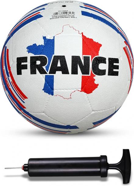 NIVIA Combo Country Color (France) Moulded Football With Ball Pump Football - Size: 5