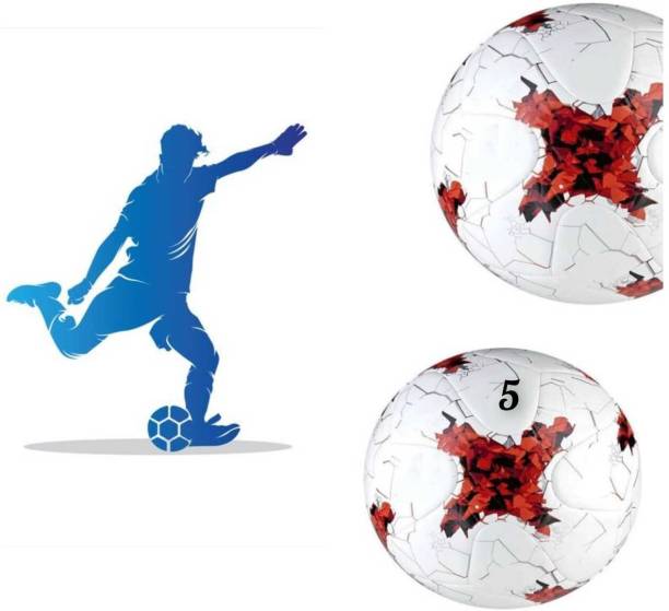 HACKERX F-B World Cup Red & White Football - Size: 5