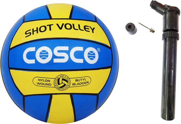 कोस्को SHOT VOLLEY BALLWITH DUAL ACTION PUMP वॉलीबाल - साइज़ : 4