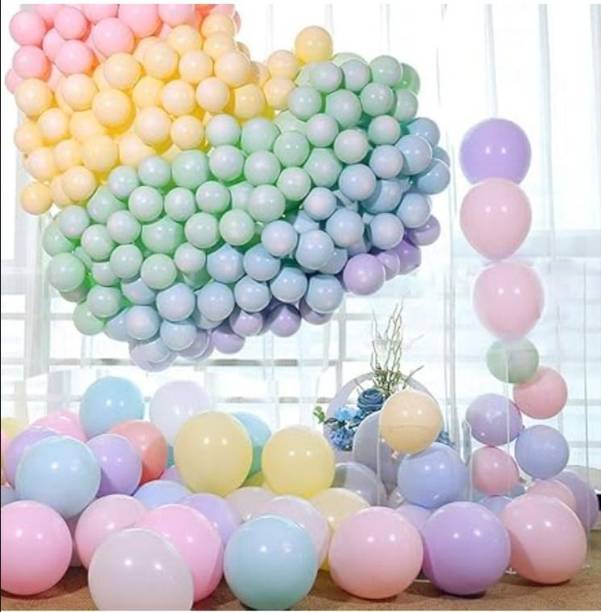 PBBS Solid pastel Balloons For Birthday Party CHRISTMAS DECORATIONS set of 100 F-712 Balloon