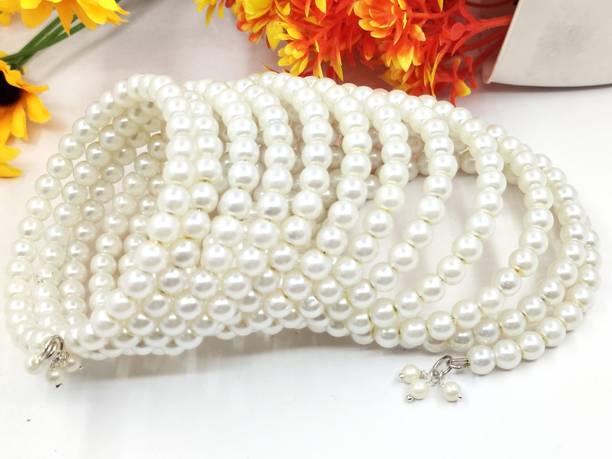 Balasundri Alloy Pearl Bracelet