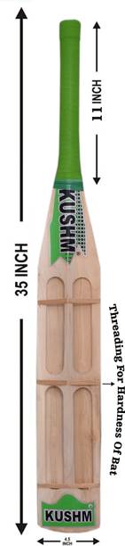 kushm Mangoose Scoop Bat For Hard Tennis Ball Kashmir Willow Cric