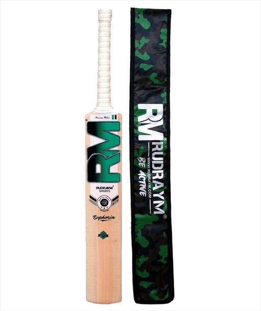 RUDRAYM RM Euphoria Pre knocked English Willow Cricket Bat English Willow Cricket  Bat For 15+ Yrs
