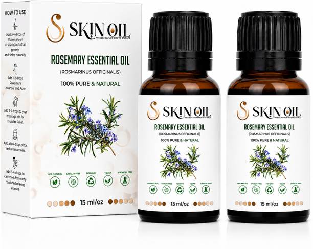 SKIN OIL Rosemary Essential Oil Pack of 2 For Hair Care Scalp Care Aromatherapy & Massage