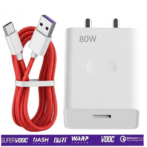 ultraRAP 80 W SuperVOOC 4.2 A Wall Charger for Mobile with Detachable Cable