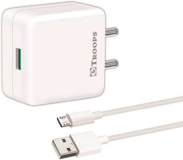 TP TROOPS 20 W 4 A Wall Charger for Mobile with Detachable Cable