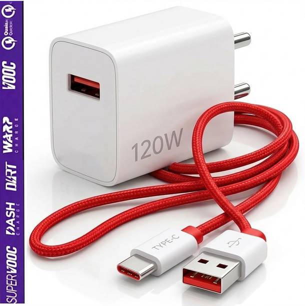 ultraRAP 120 W SuperVOOC 4.2 A Wall Charger for Mobile with Detachable Cable